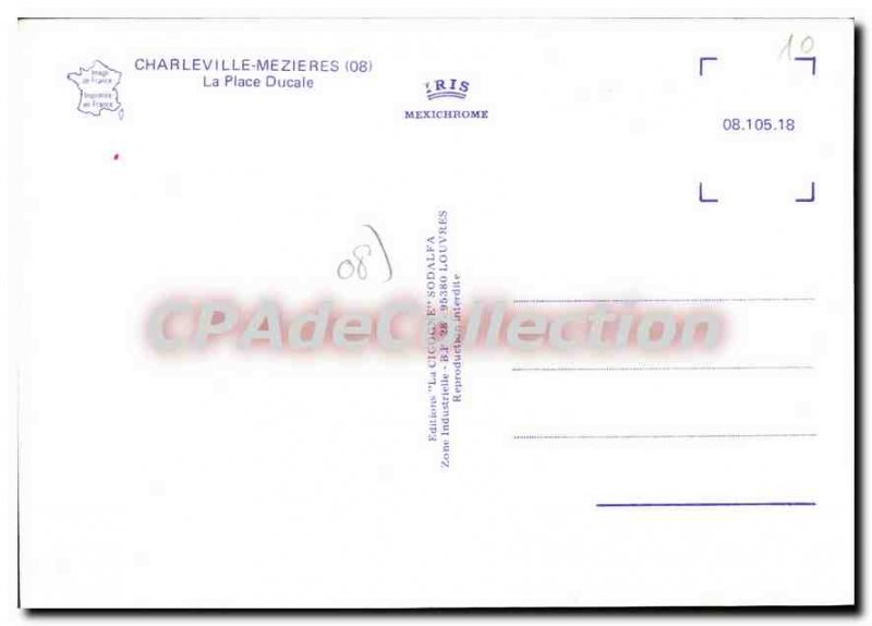 Old Postcard Charleville Mezieres Place Ducale