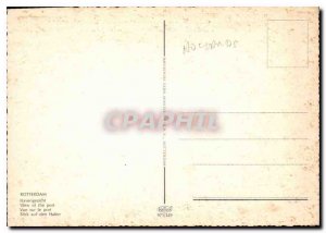 Postcard Modern Rotterdam harbor views Boat