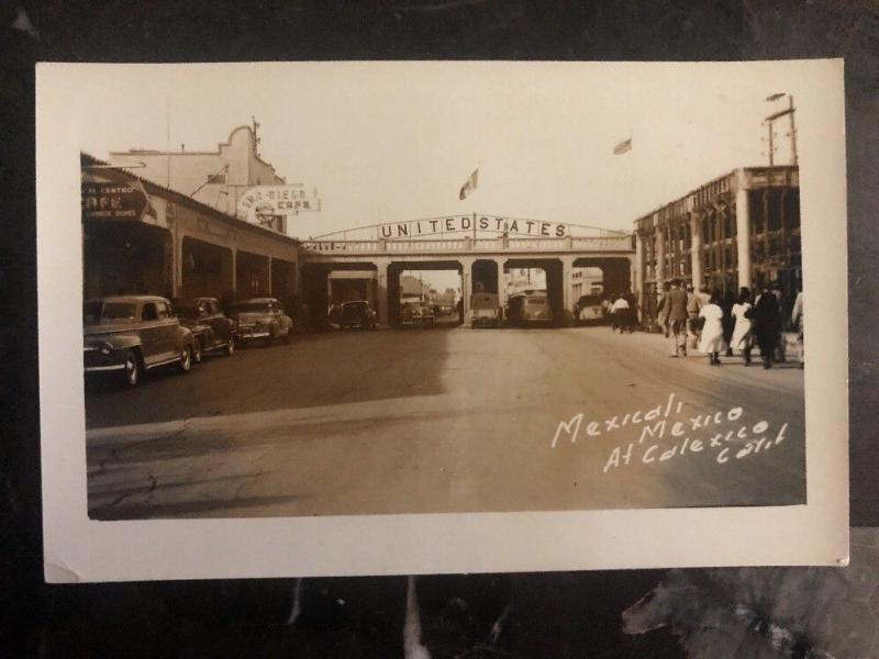 Mint Mexico RPPC Postcard Mexicali At Calexico California