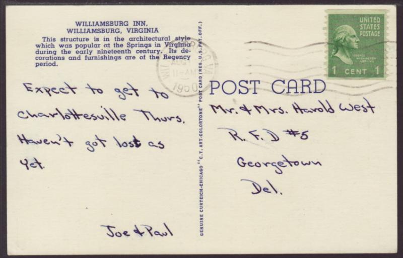 Williamsburg Inn,Williamsburg,VA