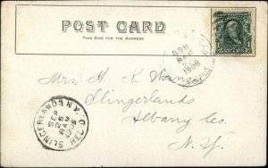 Cornwall Bridge CT RR Train Station Depot c1905 Postcard