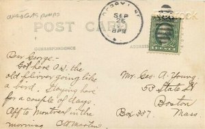 VT, Derby Line, Vermont, Main Street, RPPC