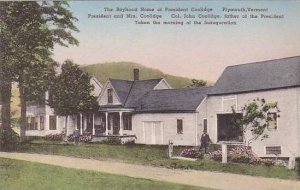 Vermont Plymouth The Boyhood Home Of President Coolidge Albertype