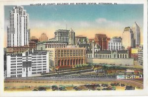 View of County Buildings and Business Center Pittsburgh Pennsylvania