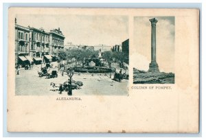 c1905 Alexandria, Column of Pompey, Egypt Unposted Antique Postcard