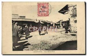 VINTAGE POSTCARD Casablanca Places Bab el Souk Maroc 