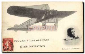 Old Postcard Jet Aviation Large festivals d & # 39aviation Brindejonc of Moul...