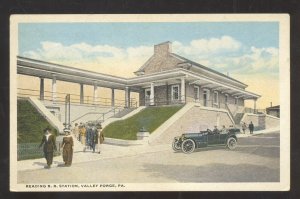 VALLEY FORGE PENNSYLVANIA RAILROAD DEPOT TRAIN STATION VINTAGE POSTCARD