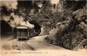 CPA AK GERARDMER Le Tunnel de Retournemer TRAM VAPEUR (977450)