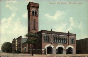Massillon OH Central Fire Station c1910 Unused Postcard