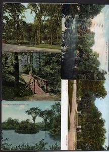 CT Lot 5 HARTFORD CONNECTICUT Conn Postcards Parks OLD