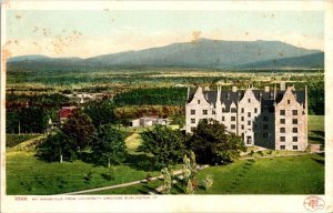 Vintage Vermont Postcard - Burlington - Mt. Mansfield from University Grounds