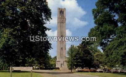 Famous Clock Tower and War Memorial in Raleigh, North Carolina