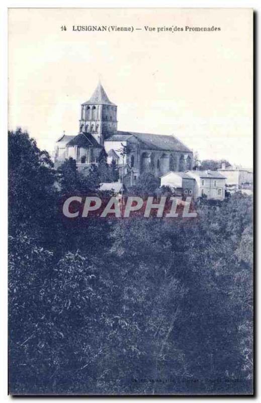 Old Postcard Lusignan (Vienne) View Promenades outlet