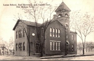 Iowa Des Moines Lucas School East Sixteenth and Capitol Avenue