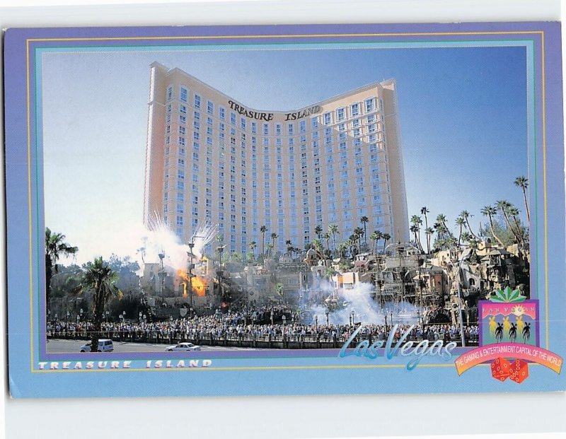 Postcard Treasure Island, Las Vegas, Nevada