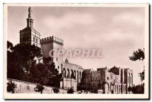 Old Postcard Avignon Pont Saint Benezet saw the Rocher des Doms and the Rhone