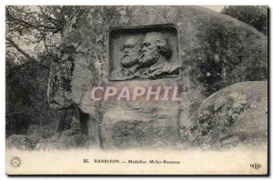 Barbizon - Medallion Millet Rousseau - Old Postcard