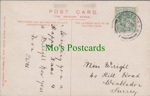 Genealogy Postcard - Wright, 40 Hill Road, Wimbledon, Surrey   GL1672