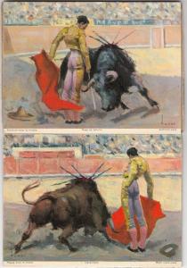 BULLFIGHTING COURSES DE TAUREAUX 32 CPA