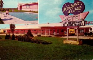 Nebraska Fremont The Modern-Aire Motel 1968