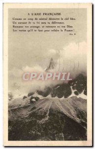 Old Postcard A L & # 39Ame Francaise As suddenly discovers mistral blue sky A...