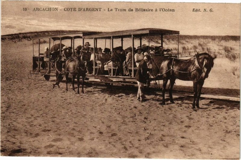 CPA ARCACHON - Cote d'Argent - Le Tram de Bétisaire é l'Océan (229740)