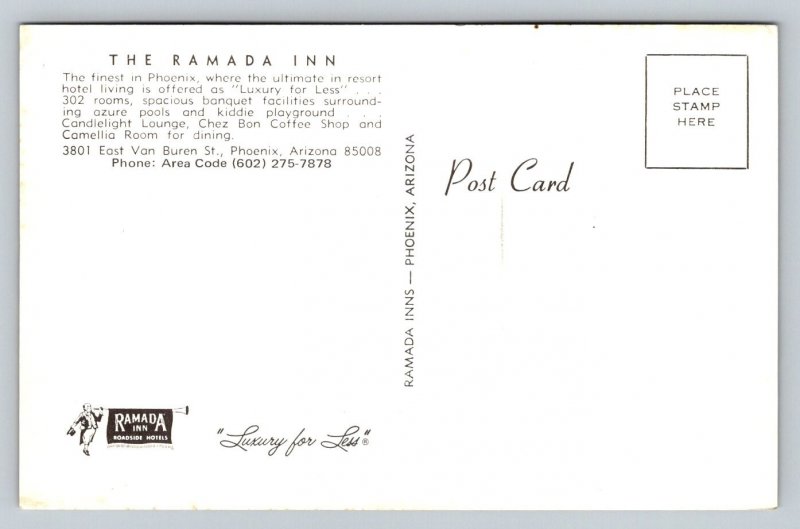Ramada Inn   Phoenix  Arizona  Postcard