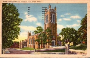 Massachusetts Fall River First Congregational Church 1944