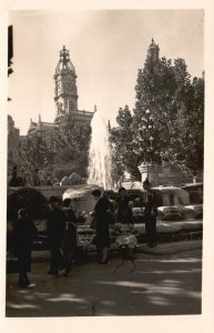 Caudillo Square Sale Of Flowers Venta De Flores Valencia RPPC, Vintage Postcard