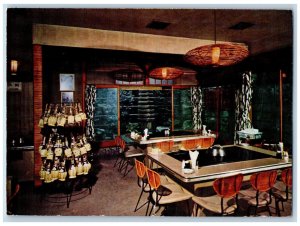 Minato-Ku Tokyo Japan Postcard Steak House Misono Dining Area 1964 Posted