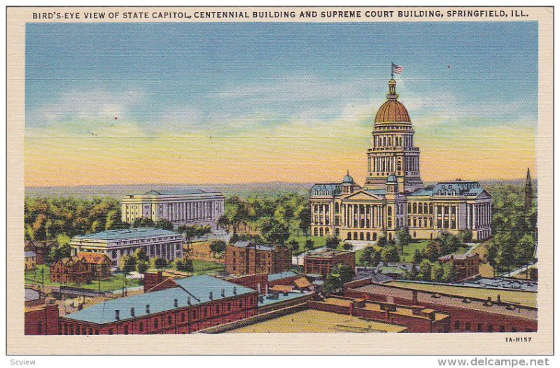 Aerial View, State Capito, Centennial Building, Supreme Court Building, SPRIN...