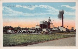 J83/ Harrisburg Illinois Postcard c1910 Ocara No. 3 Coal Mine 352