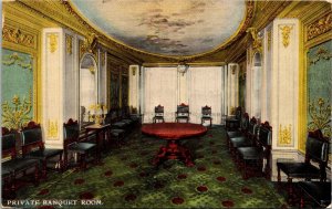 Private Banquet Room Congress Hotel Annex Michigan Blvd Chicago IL Postcard  