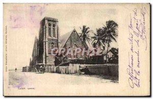 Postcard Old Panama Colon Iglesia