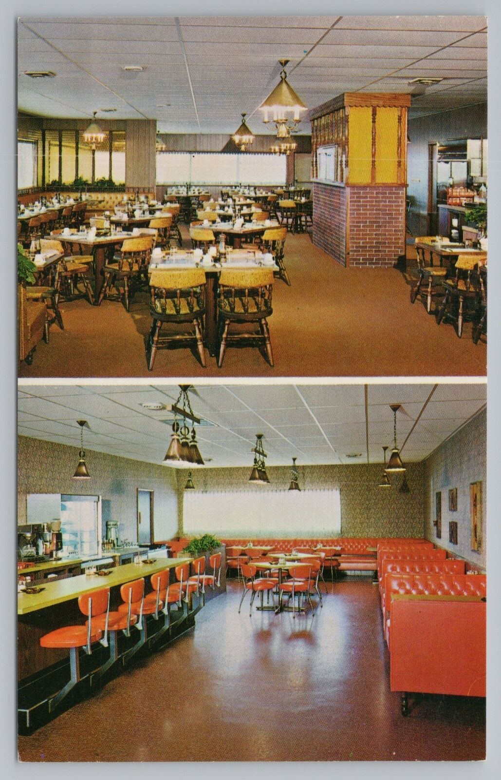 Odessa NebraskaKnechts Restaurant InteriorVintage Postcard United