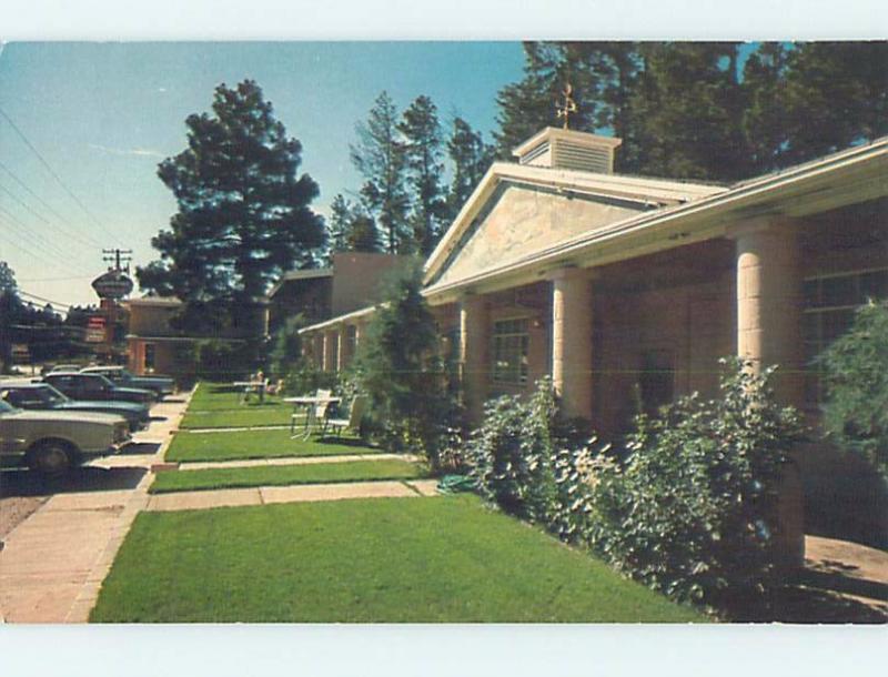 Unused Pre-1980 LODGE SCENE Ruidoso New Mexico NM c5075