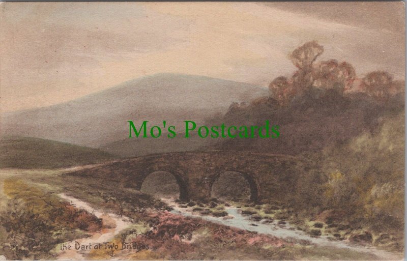 Devon Postcard - The River Dart at Two Bridges, Dartmoor  Ref.RS29244
