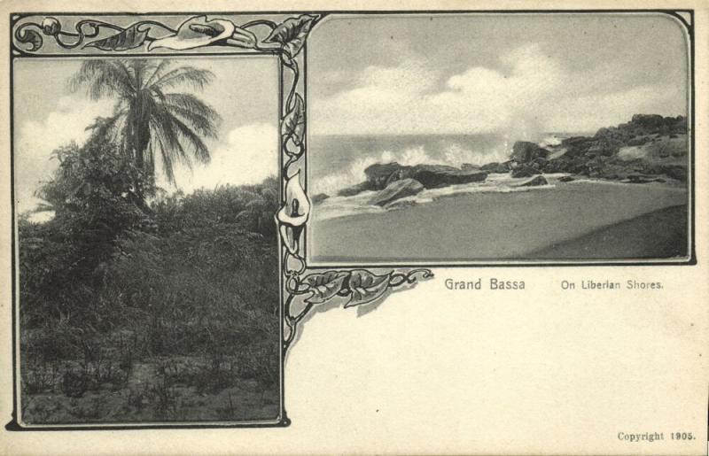 liberia, GRAND BASSA, On Liberian Shores (1905)