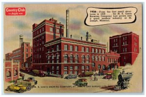1926 MK Goetz Brewing Company Bright Beer St. Joseph And Kansas City MO Postcard