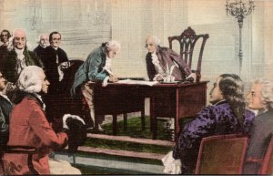 History The Signing Of The Constitution Of The United States Of America Handc...