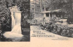 Black Forest Germany Gruss aus dem Schwarzwald scenic views antique pc Z26136