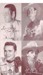 Tom Keene, John King, Danny Thomas Western Actor Mutoscope Unused 