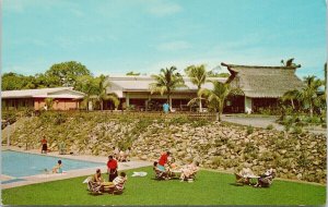 Nadi Fiji Hotel Mocambo Swimming Pool Unused Postcard G99