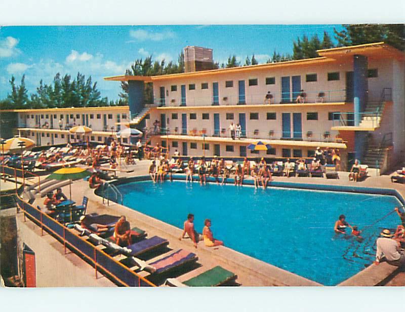 Unused Pre-1980 HOLIDAY BEACH MOTEL Hollywood Florida FL s4723@