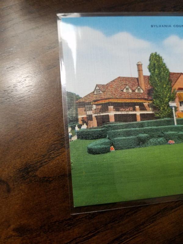 US SYLVANIA COUNTRY CLUB TOLEDO OHIO LINEN VIEW POSTCARD