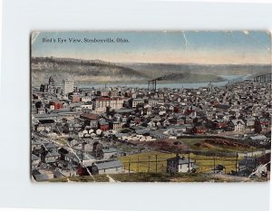 Postcard Bird's Eye View, Steubenville, Ohio