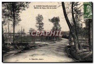 Postcard Old Fleury Vallee d & # 39Aillant Entree Du Pays Cote De Laduz