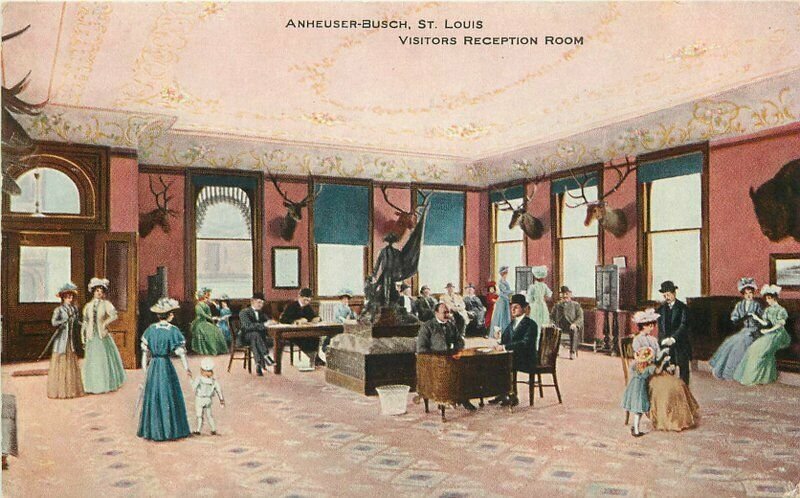 Anheuser Busch St Louis Missouri Beef Advertising C-1905 Postcard Visitors 8584