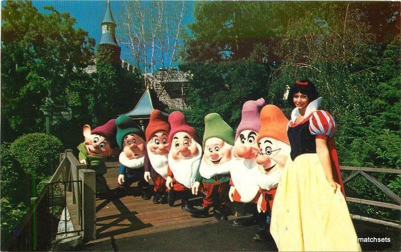 1960s Disneyland Anaheim California Fantasyland Snow White Seven Dwarves 6417